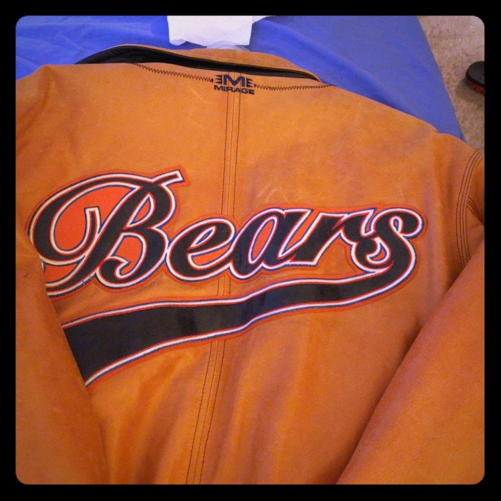 100% Ginuine ALL  leather Bears jacket